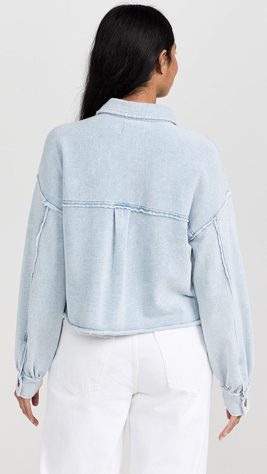 Women ZSupply Sweaters & Jackets | Abbott Knit Denim Jacket