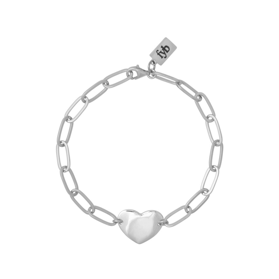 Women fyb Bracelets | Love Chain Bracelet Silver