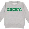 Littles Sweet Wink | Lucky Boy Patch St. Patrick'S Day Kids Sweatshirt