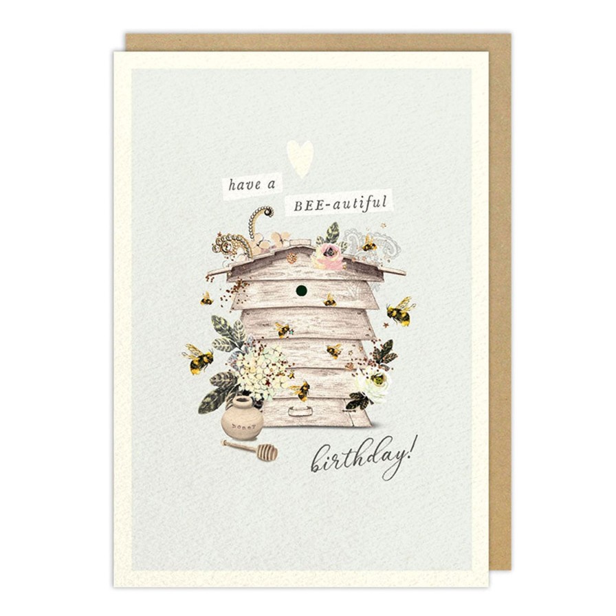 Art & Paper Notes & Queries | Beehives Birthday Card