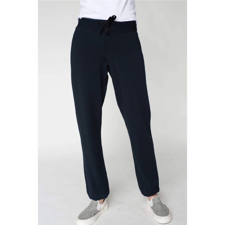 Women Stateside Bottoms | Softest Fleece Sweatpant- New Navy