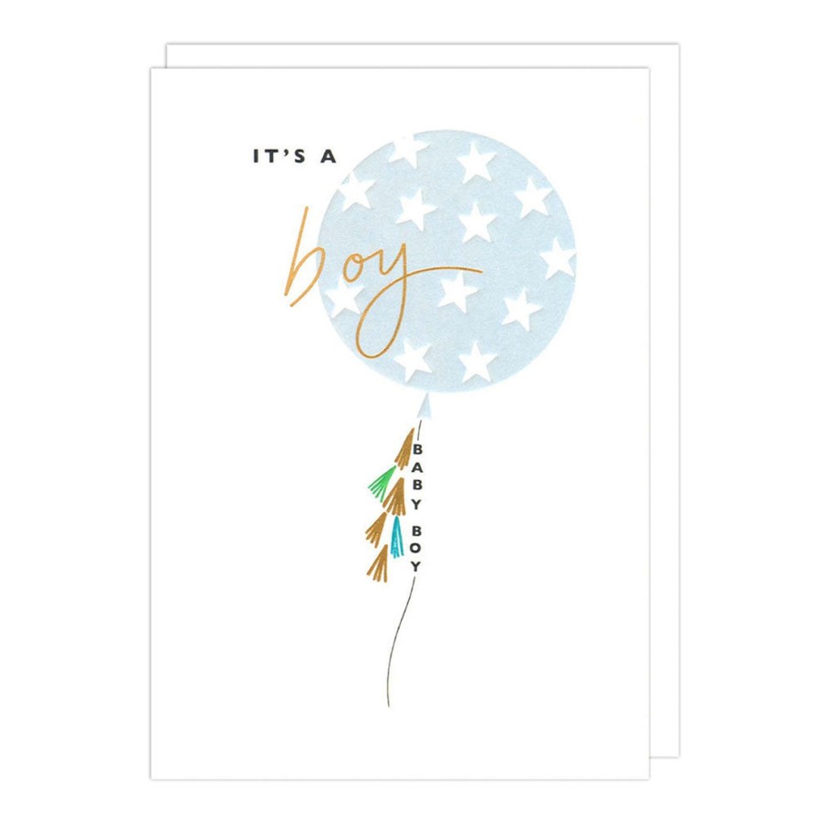 Art & Paper Notes & Queries | Balloon Boy Blue Baby Card