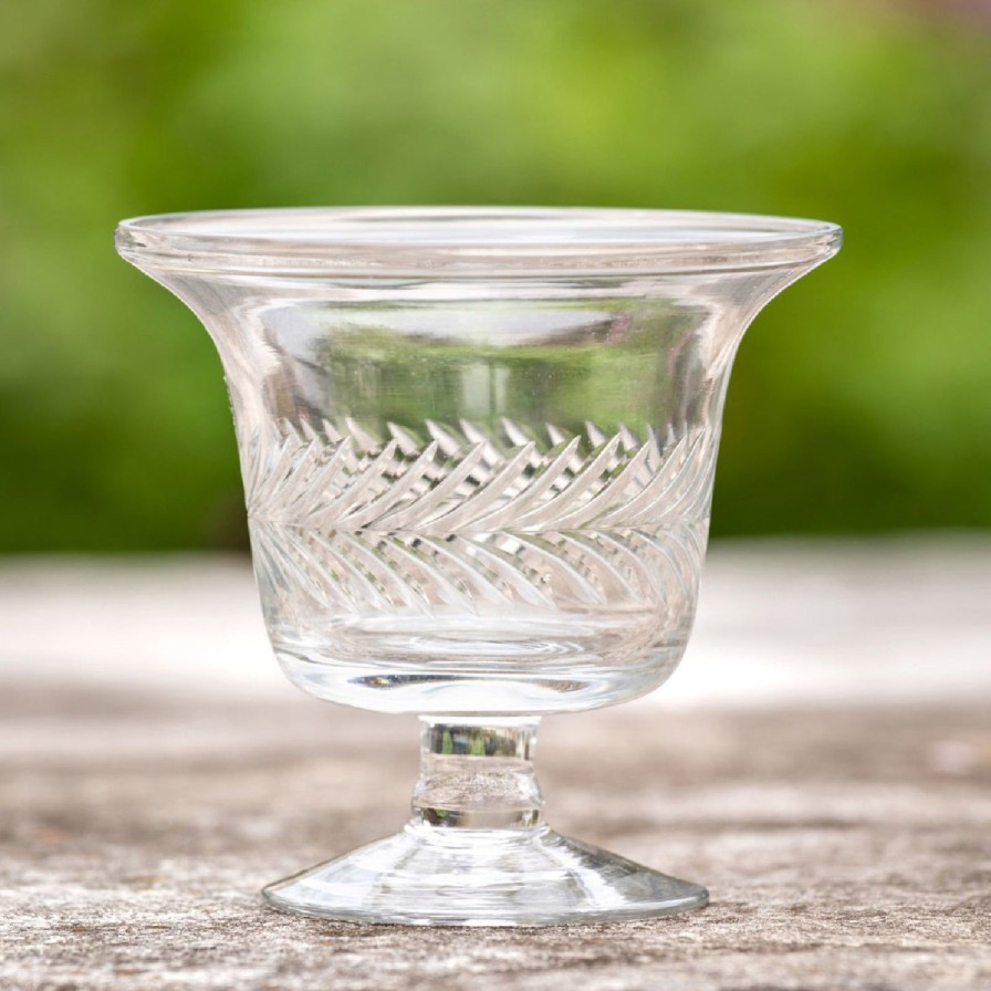 Home SYNPLE Decor | Etched Glass Petite Urn