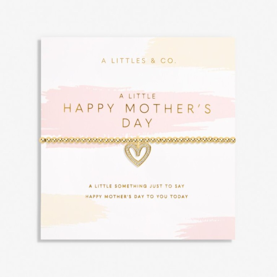 Women A Littles & Co. Bracelets | A Little 'Happy Mother'S Day' Bracelet In Gold-Tone Plating