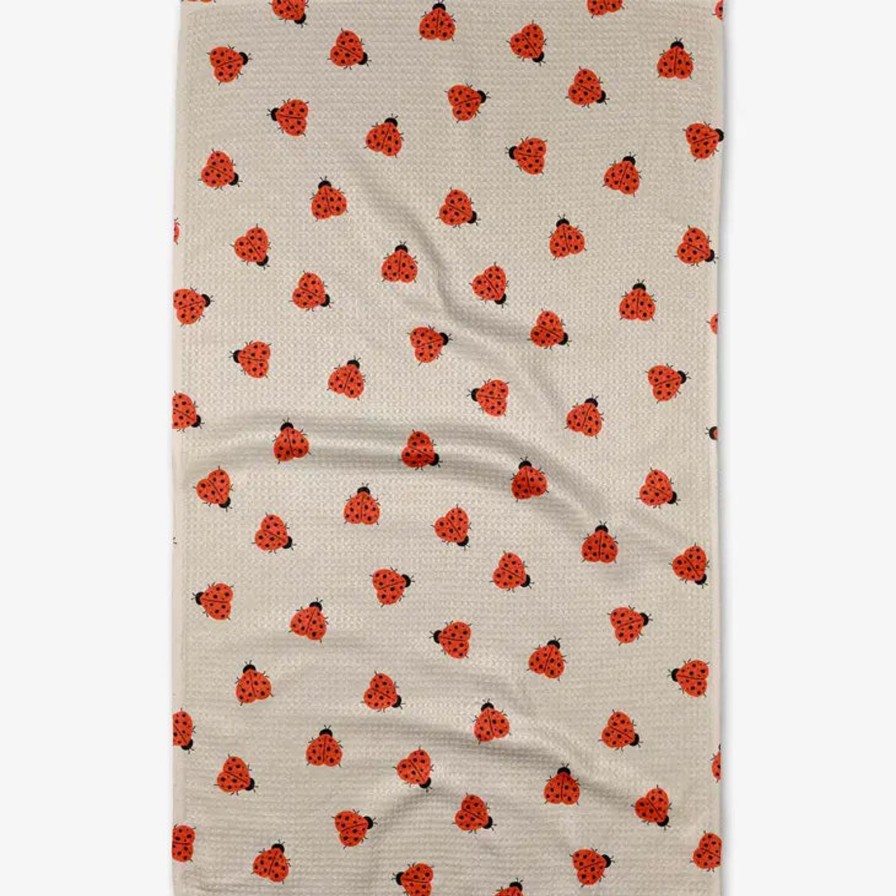 Home Geometry Linens | Love Bug Tea Towel