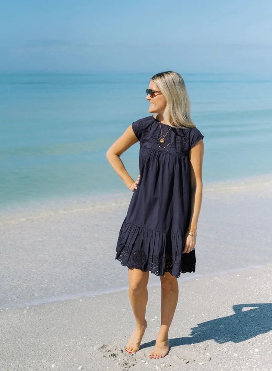 Women Navy Bleu Dresses | Sconset Dress-Navy