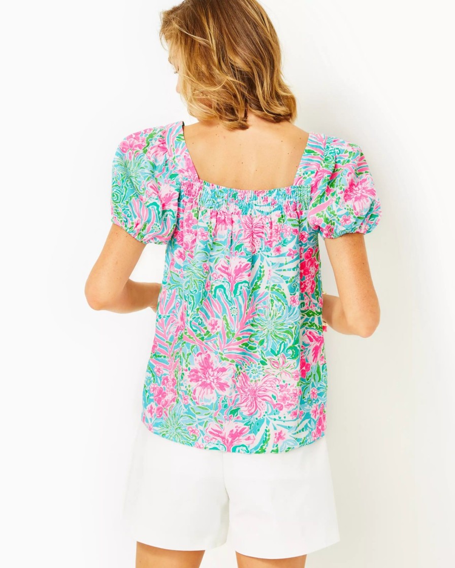 Women Lilly Pulitzer Tops | Keating Short Sleeve Top