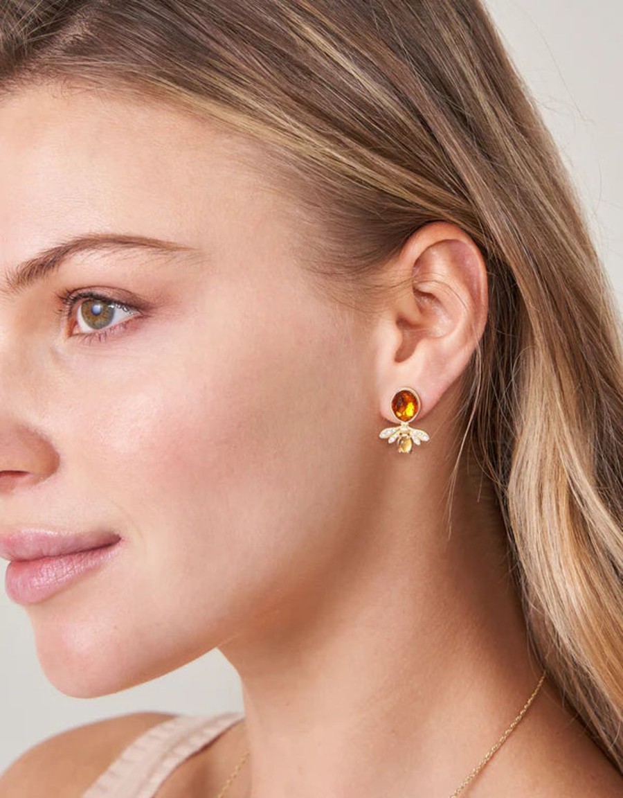 Women Spartina Earrings | Honey Bee Stud Earrings-Bronze Gold