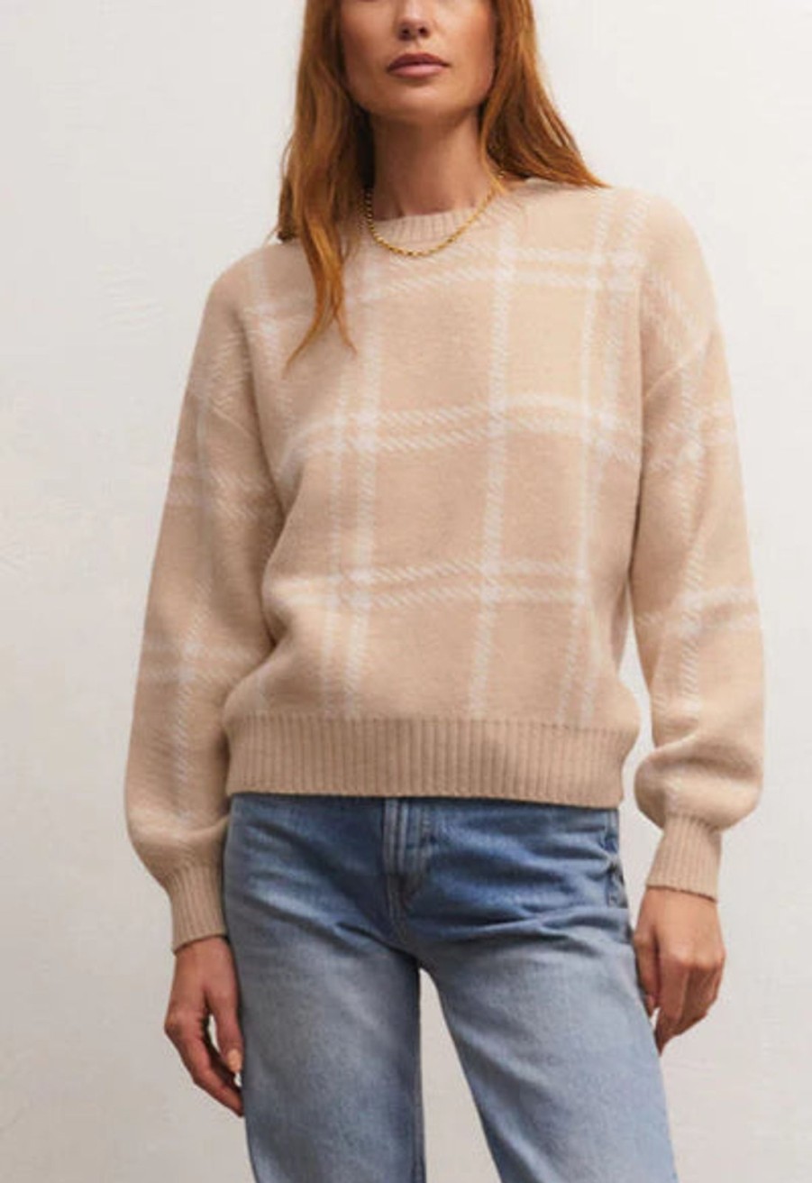 Women ZSupply Sweaters & Jackets | Jolene Plaid Sweater