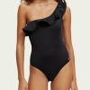 Women Scotch & Soda Swimsuits | One Shoulder Swimsuit