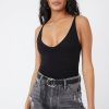 Women Free People Tops | Seamless V Neck Cami-Black