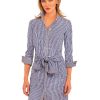 Women Gretchen Scott Dresses | Breezy Blouson Dress-Gingham Navy