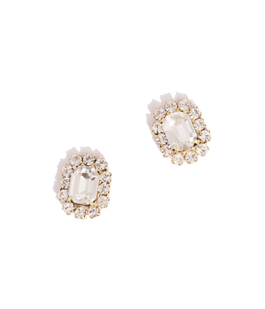 Women Loren Hope Earrings | Tati Studs-Crystal