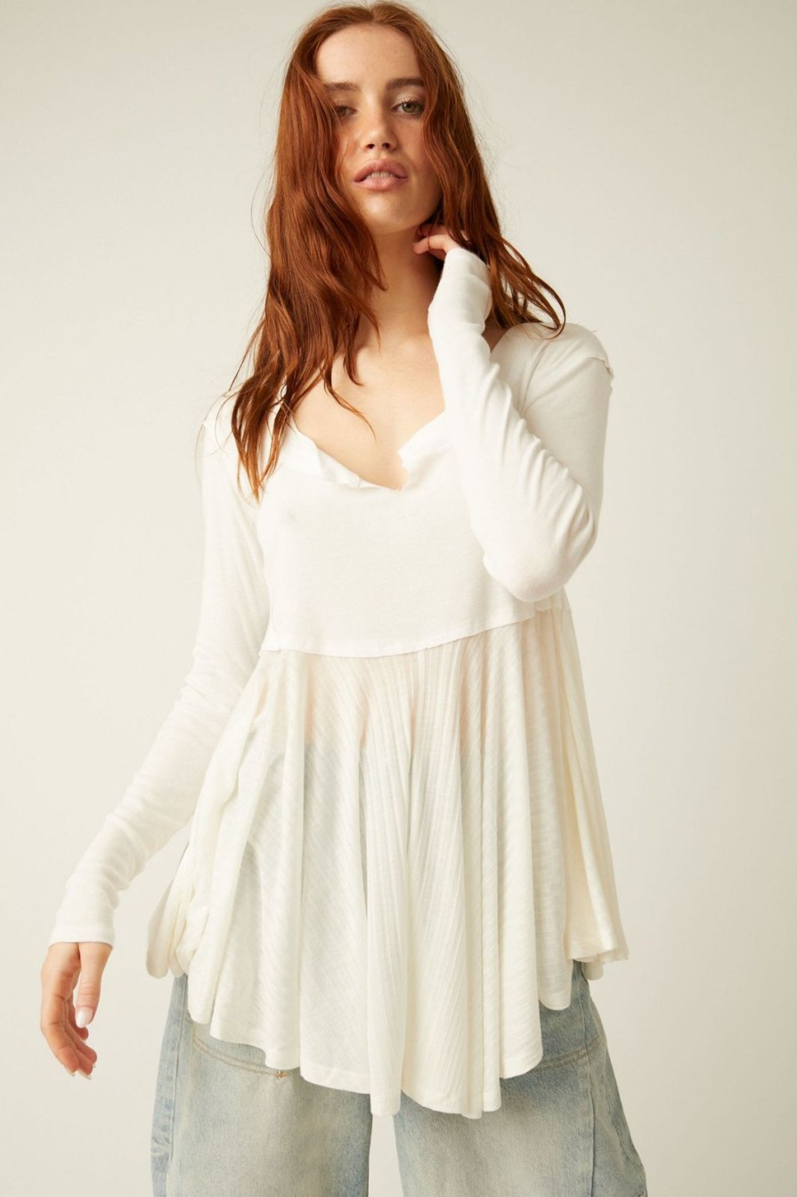 Women Free People Tops | Clover Babydoll Top