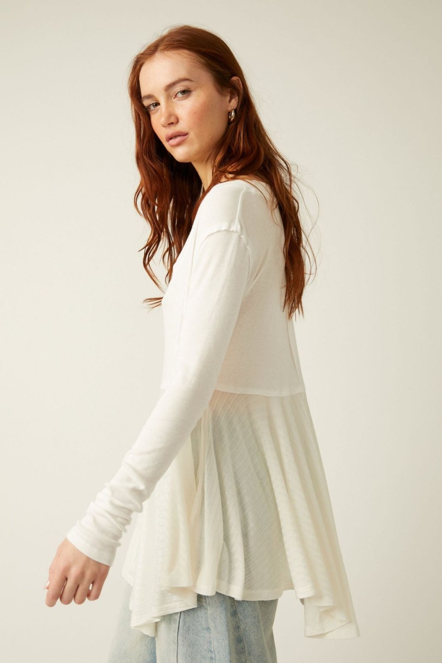 Women Free People Tops | Clover Babydoll Top