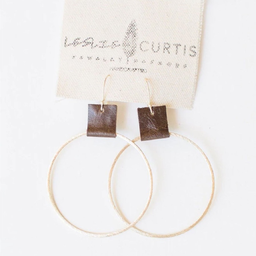 Women Leslie Curtis Earrings | Grayson Earrings-Chocolate