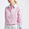 Women The Shirt Tops | The Icon Shirt Large Check-Pink/Blue