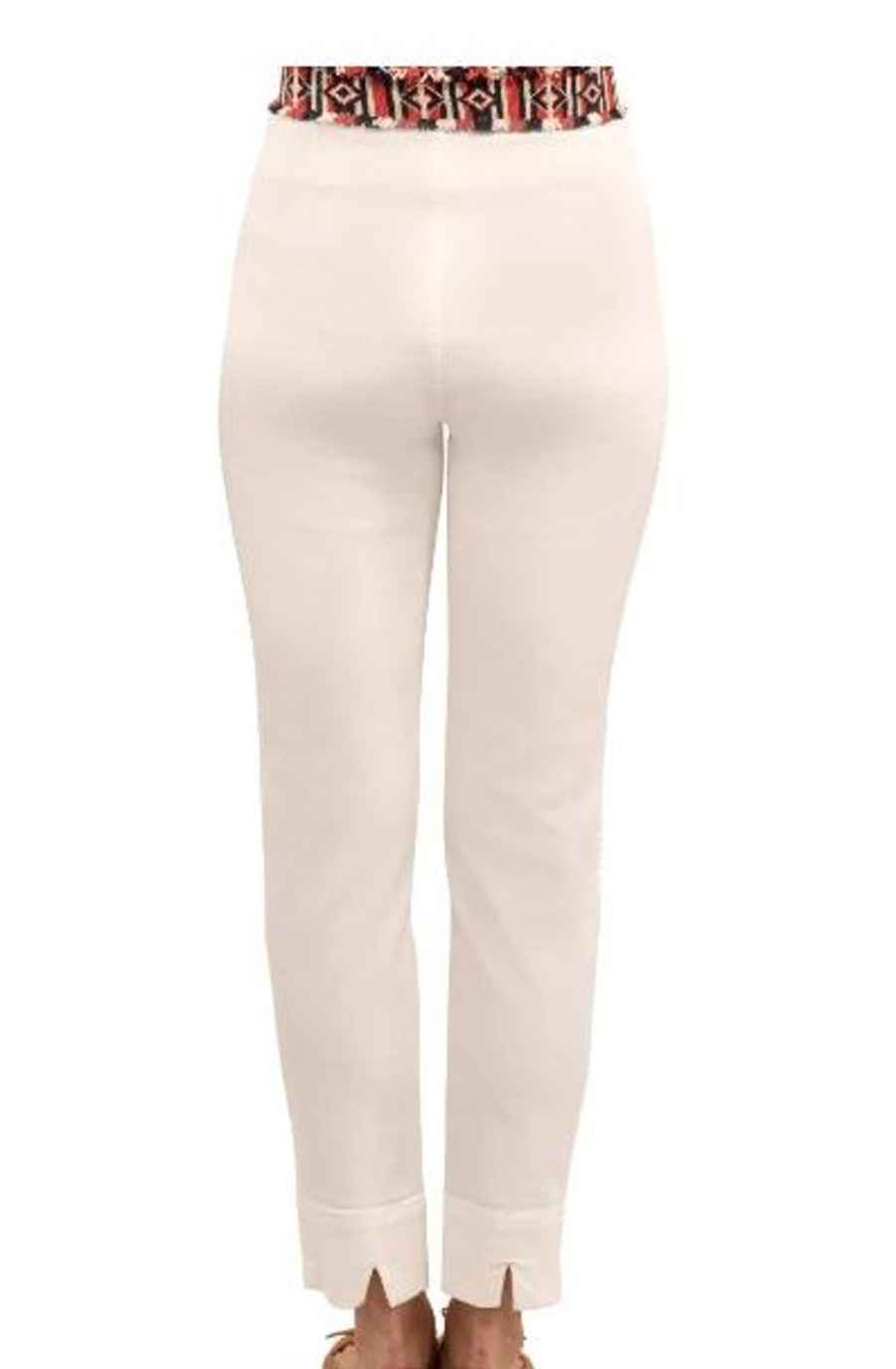 Women Gretchen Scott Bottoms | Gripeless Denim Pull On Pant-White