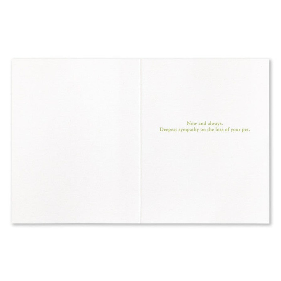 Art & Paper Compendium | Pet Sympathy Card-"…What Belongs To Us Remains With Us…" —Rainer Maria Rilke