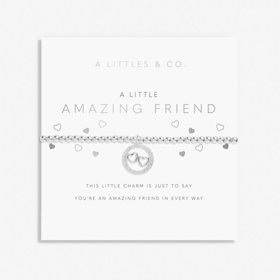 Women A Littles & Co. Bracelets | Children'S A Little 'Amazing Friend' Bracelet In Silver Plating