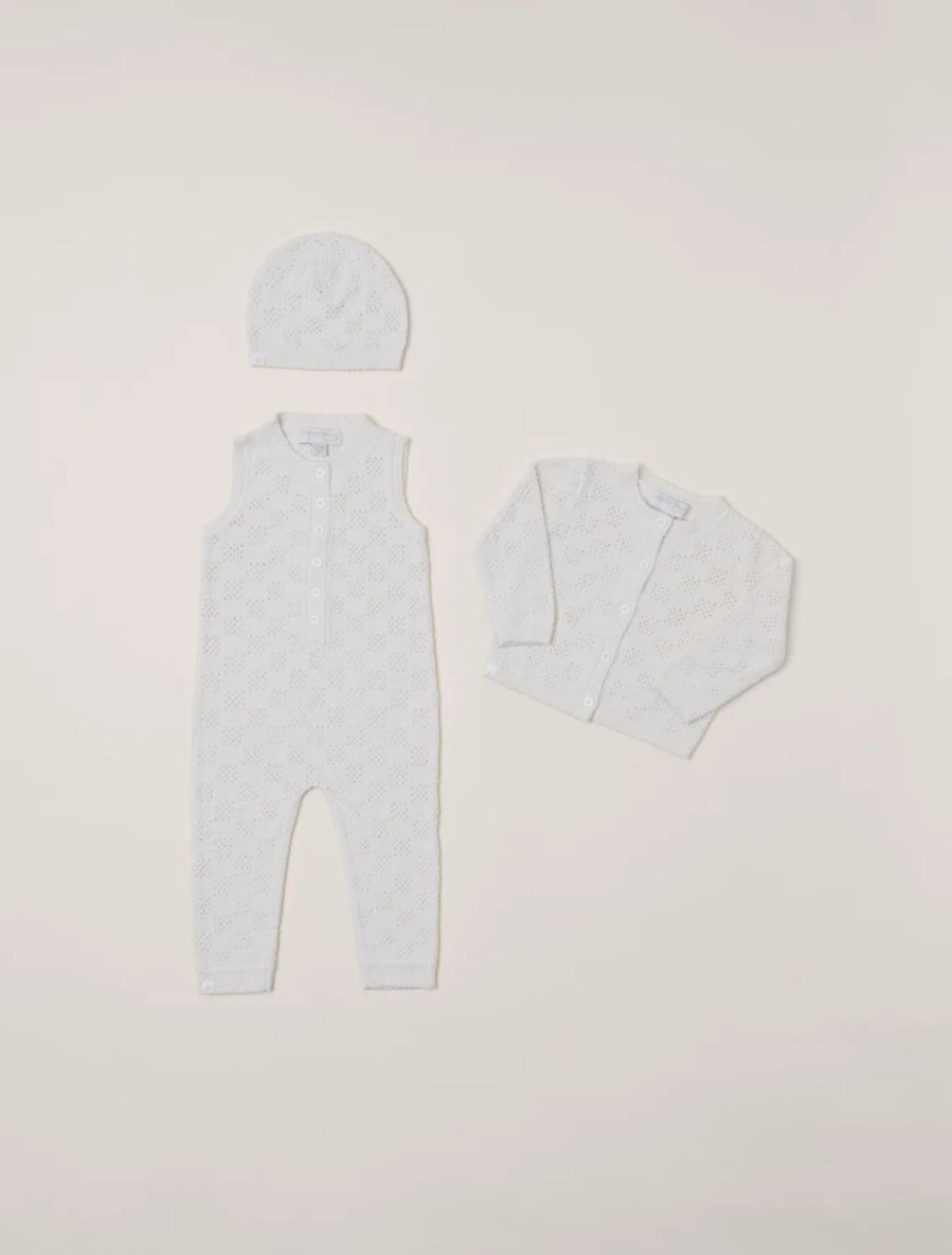 Littles BAREFOOT DREAMS | Cozychic Checkered Pointelle Baby Set