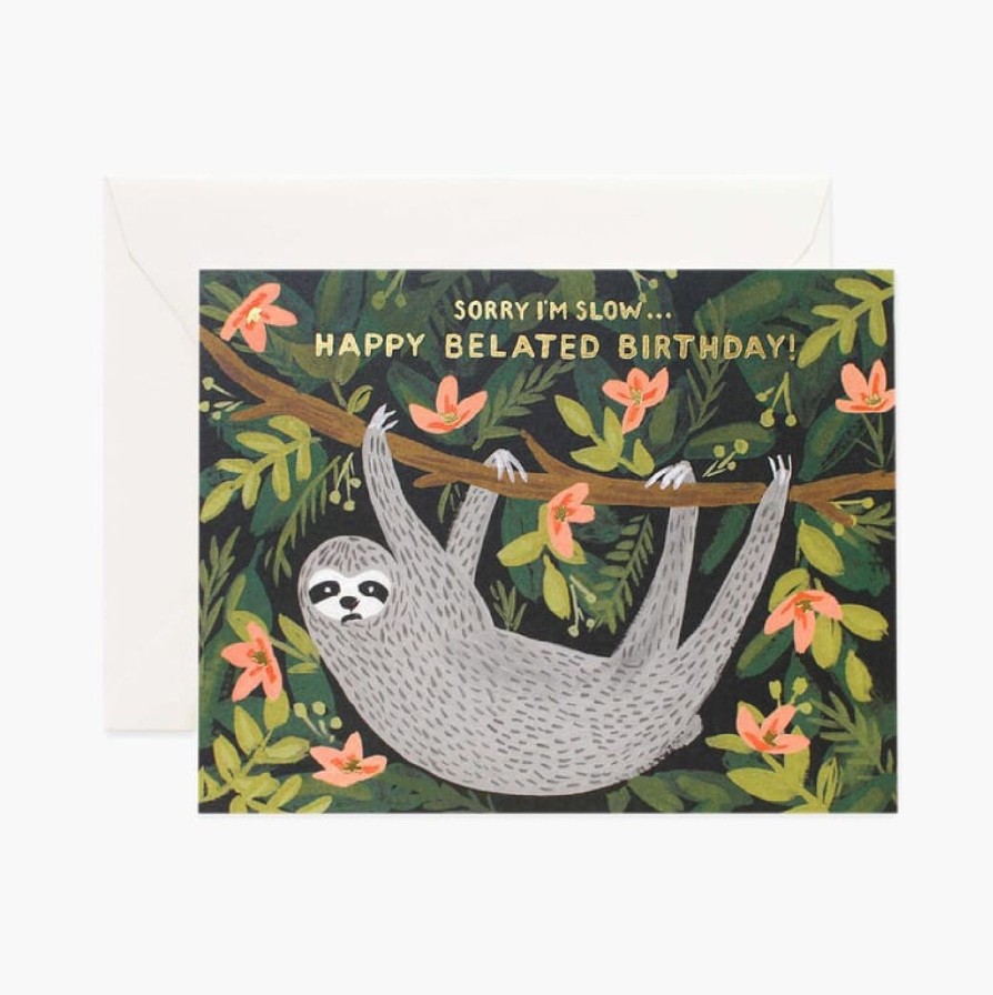 Art & Paper Rifle Paper Co. | Sloth Belated Birthday Card