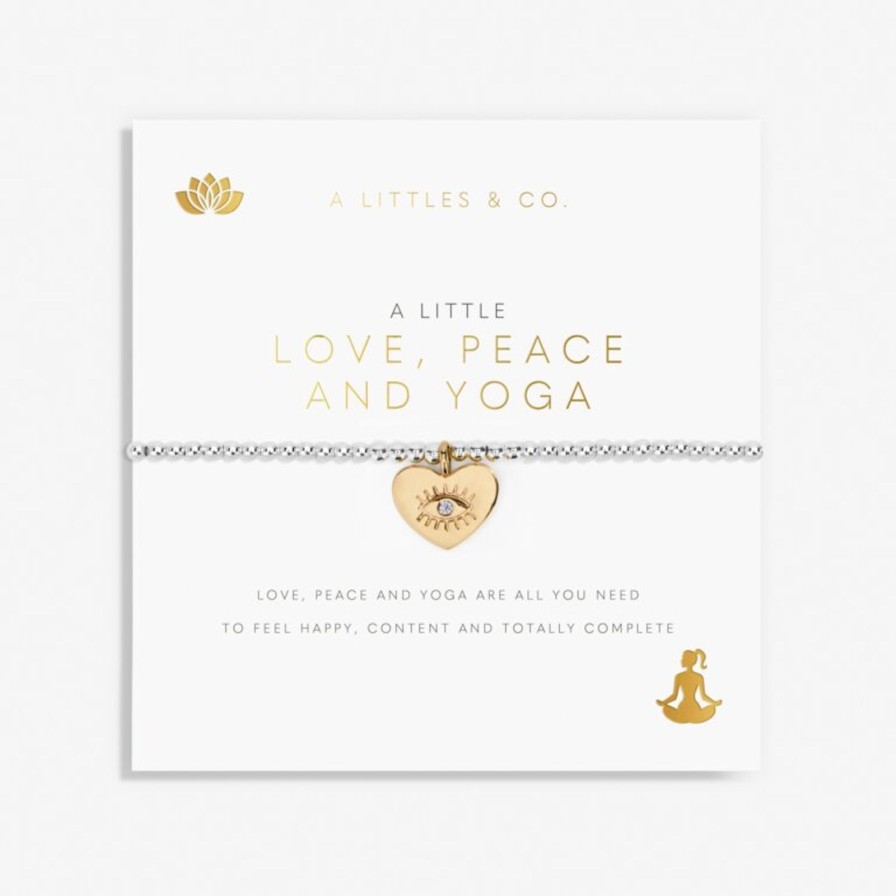 Women A Littles & Co. Bracelets | A Little 'Love, Peace And Yoga' Bracelet