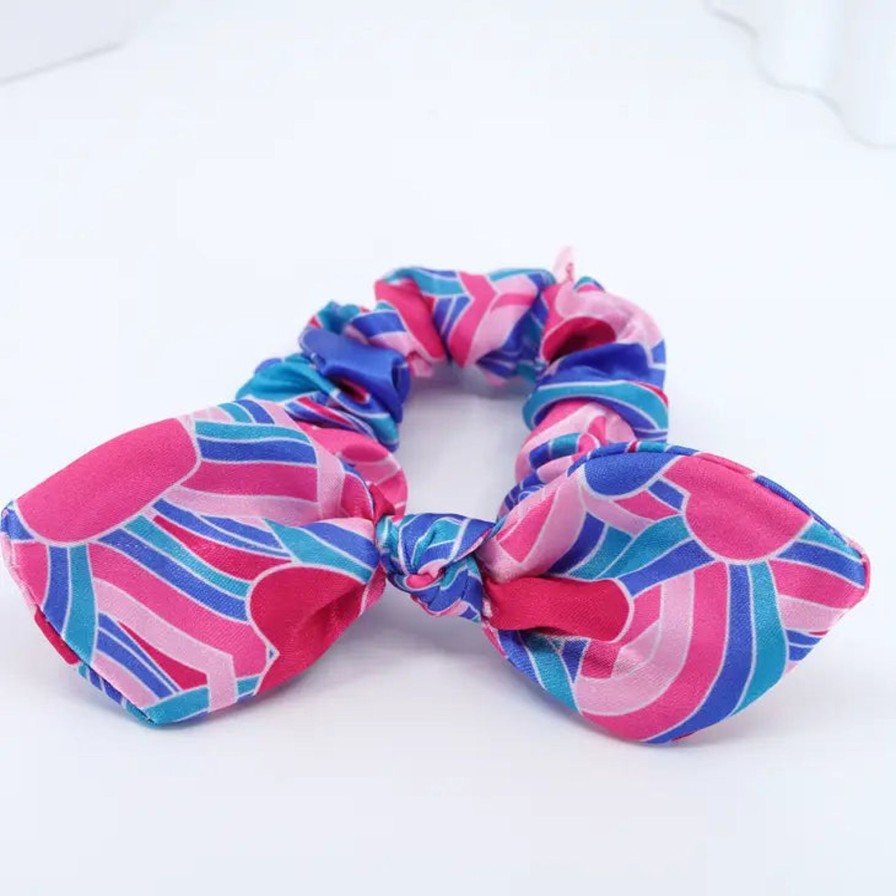 Women La Bella Hair | Vintage Hearts Bow Scrunchie