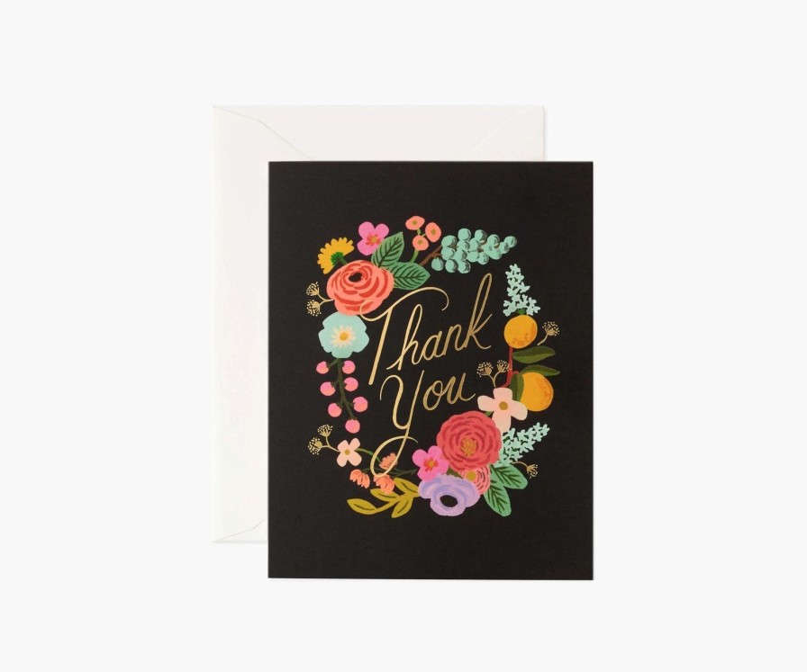 Art & Paper Rifle Paper Co. | Garden Party Wreath Thank You Greeting Card