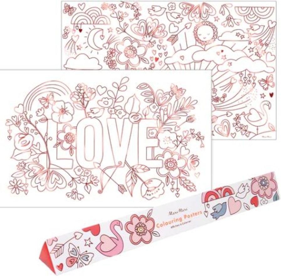 Seasonal Meri Meri | Valentine Coloring Posters