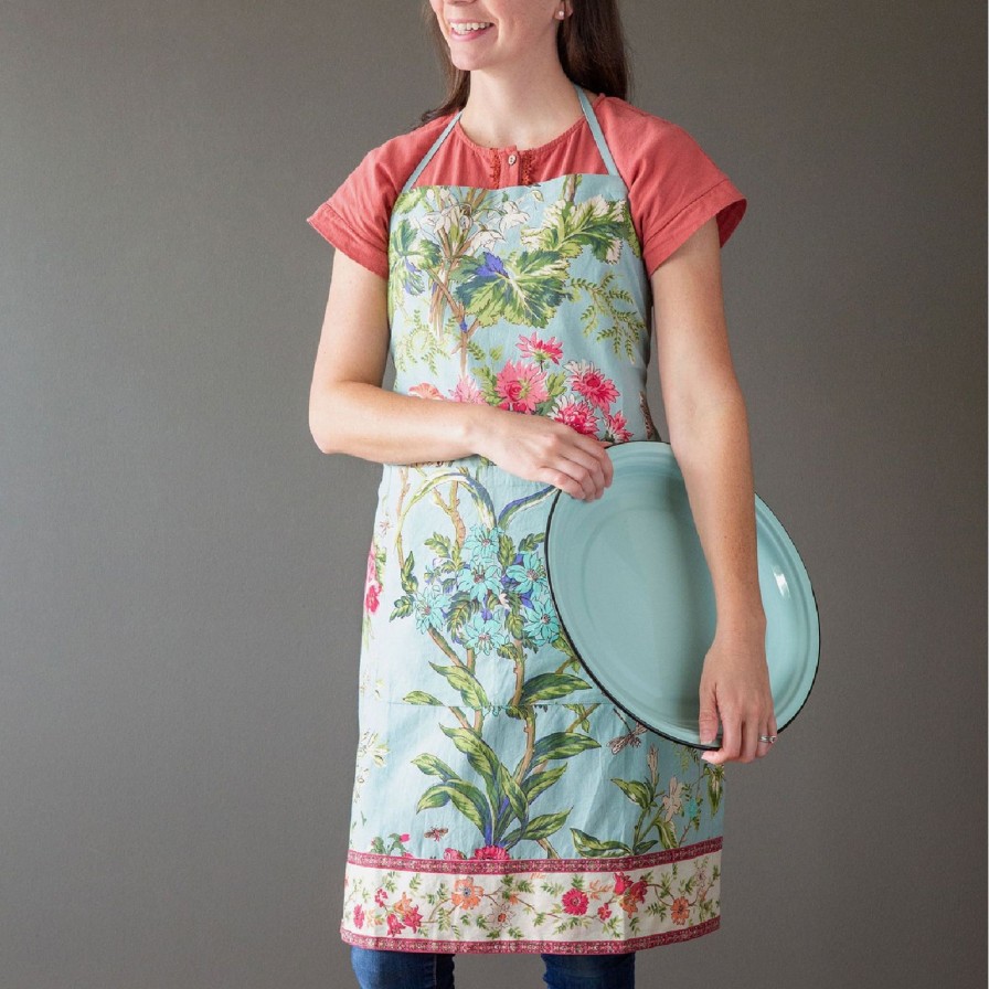 Home SYNPLE Linens | Cotton Sheeting Apron-2 Designs