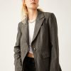 Women Free People Sweaters & Jackets | Charlotte Blazer-Charcoal Combo