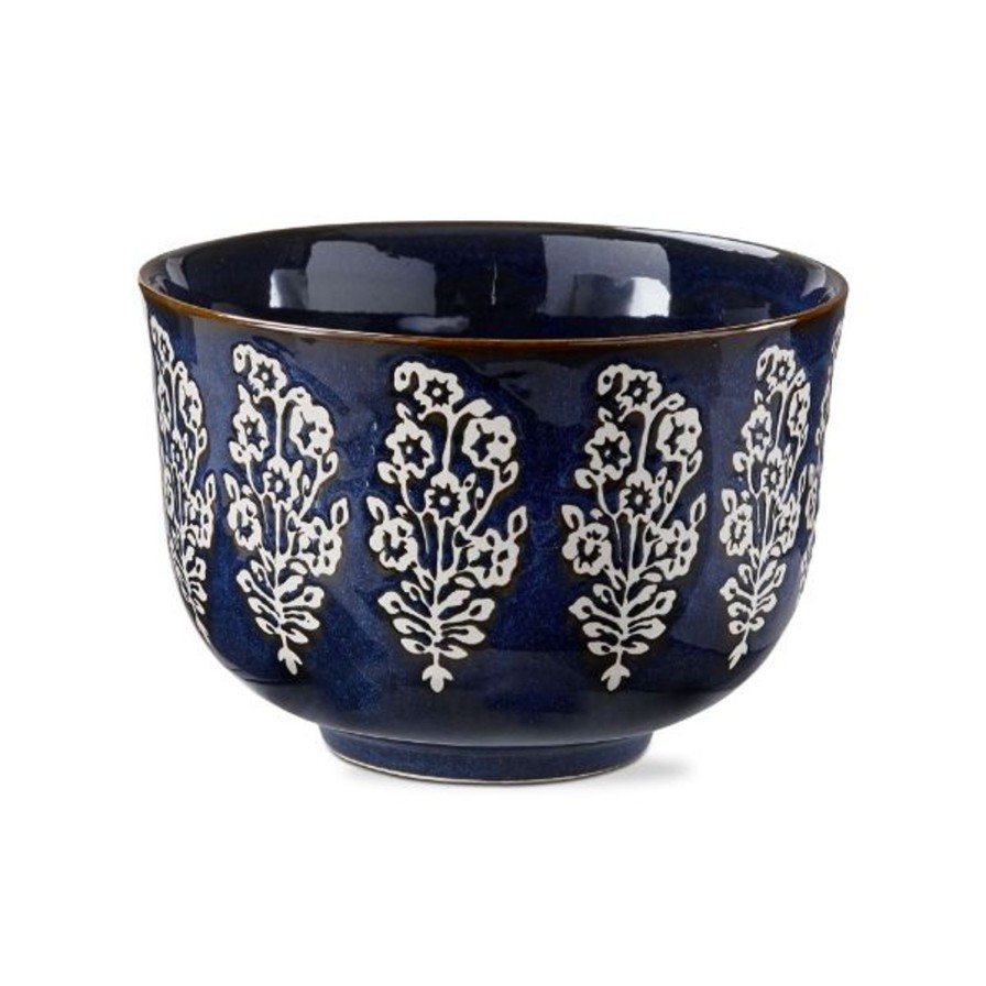 Home SYNPLE Serveware | Cottage Reactive Glaze Serving Bowl-Blue