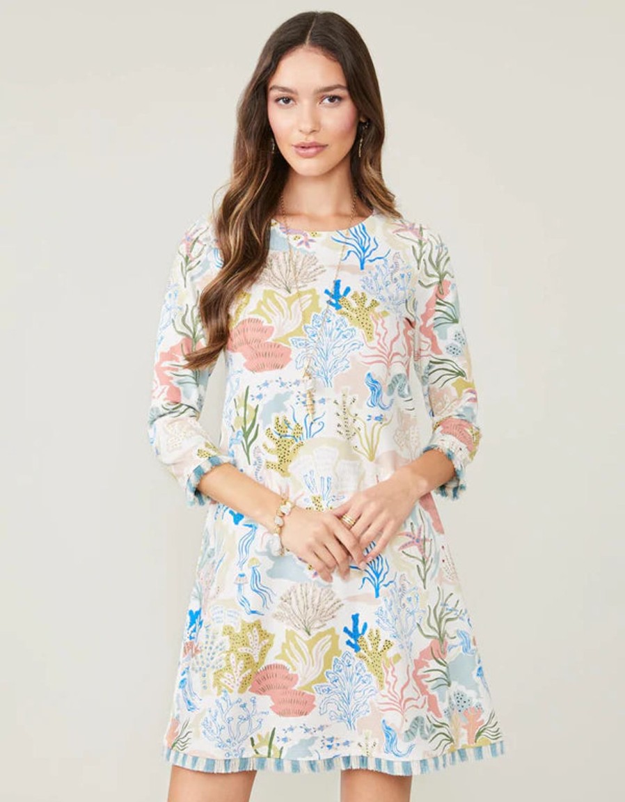 Women Spartina Dresses | Island Fringe Dress-Seafoam Mermaids