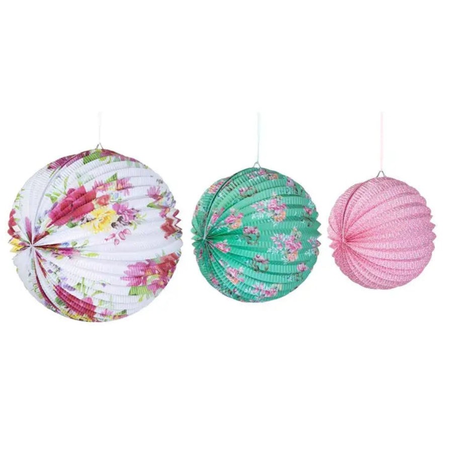 Littles Talking Tables | Truly Scrumptious Floral Paper Lanterns-3 Pack