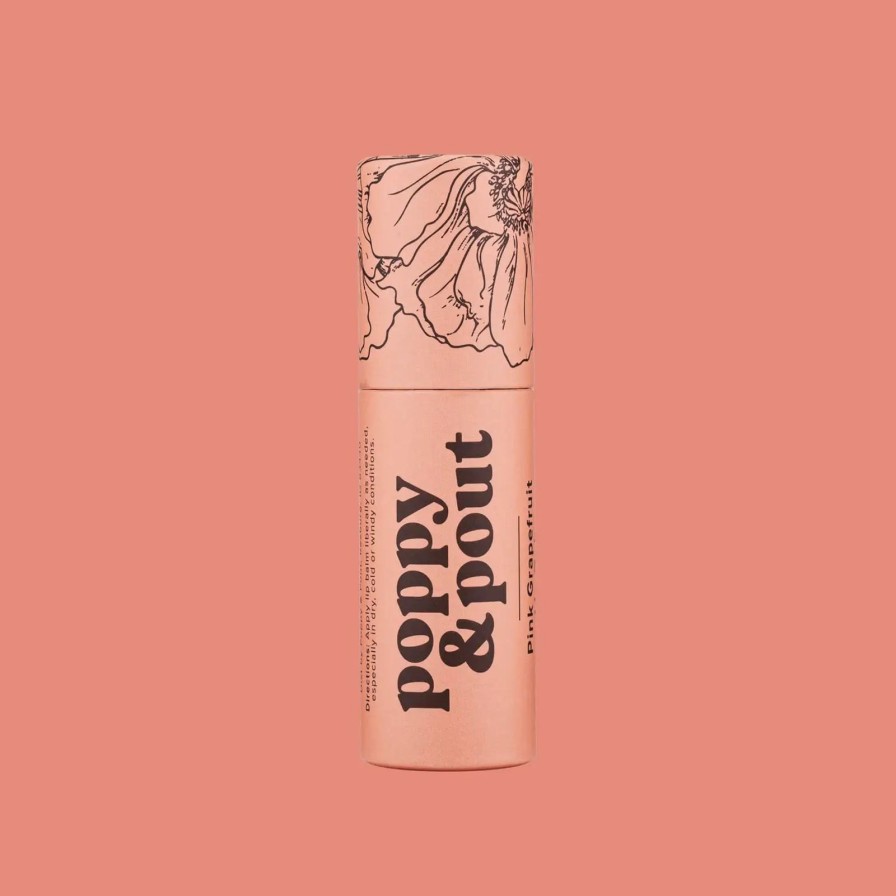 Bath & Beauty poppy & pout Lips | Pink Grapefruit Lip Balm