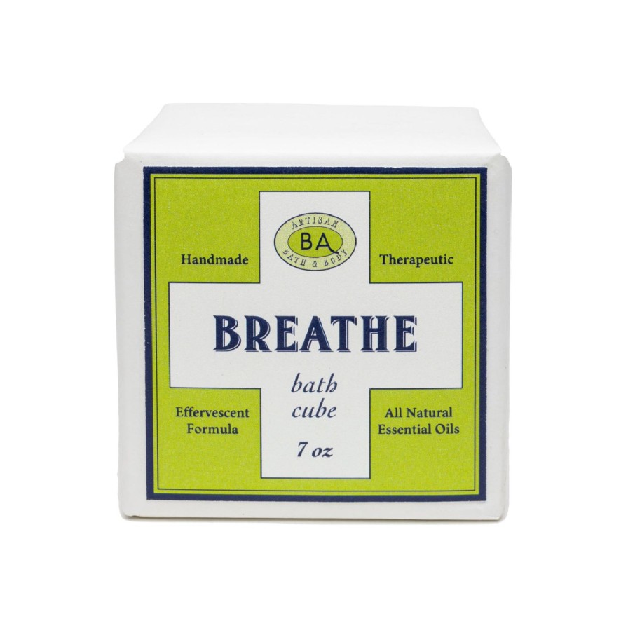 Bath & Beauty Baudelaire Bath Bombs | Breathe Effervescent Cube Bath Bomb