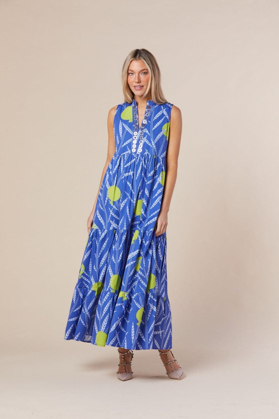 Women Sheridan French Dresses | Tessa Dress-Bright Blue Polished Pom