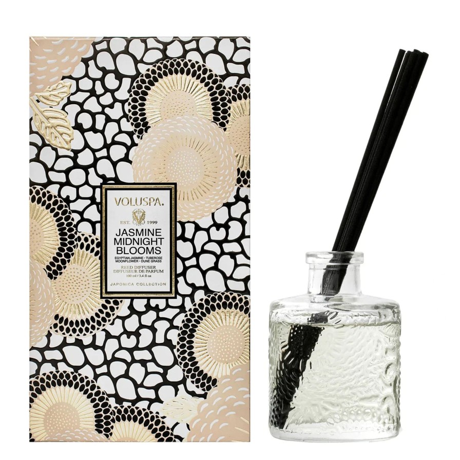 Home Voluspa Diffusers & Sprays | Jasmine Midnight Blooms Reed Diffuser