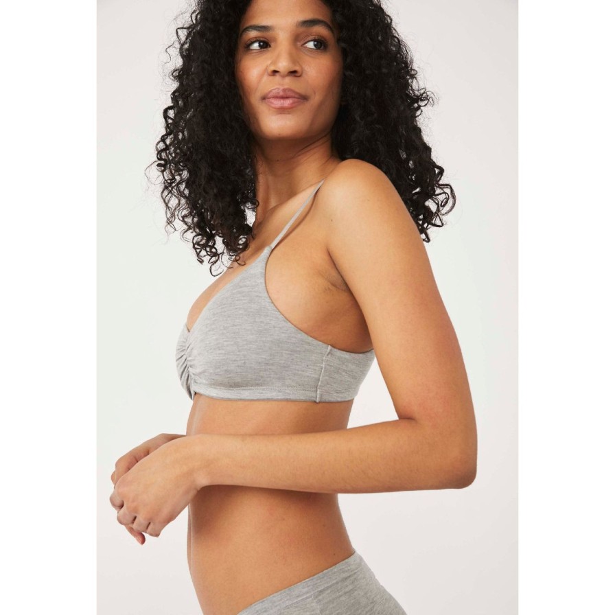 Women Free People Tops | The Essential Bralette-Grey