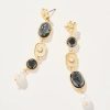 Women Spartina Earrings | Linden Asymmetrical Earrings-Black/Pearl