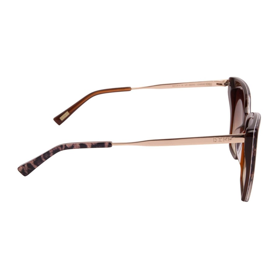 Women DIFF Eyewear Eyewear | Bella Xs- Amber Tortoise + Blue Light Technology