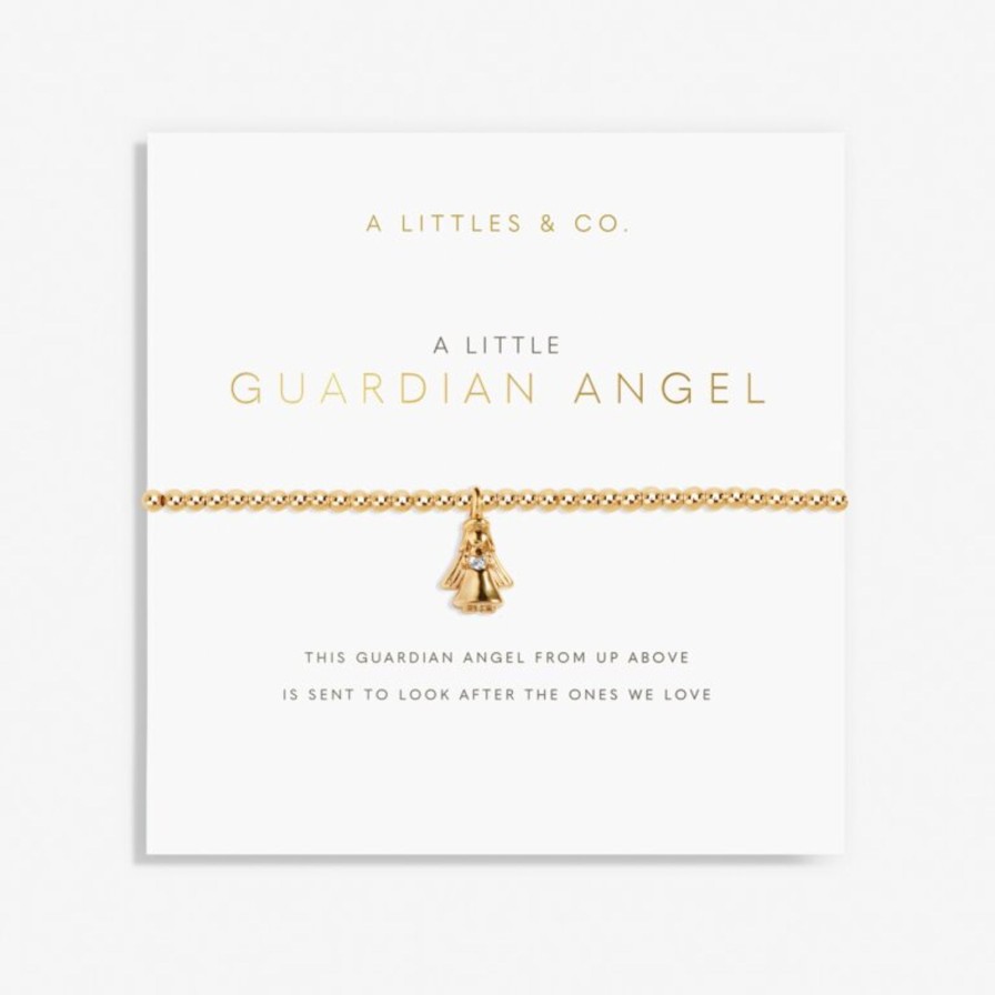 Women A Littles & Co. Bracelets | A Little 'Guardian Angel' Bracelet In Gold-Tone Plating