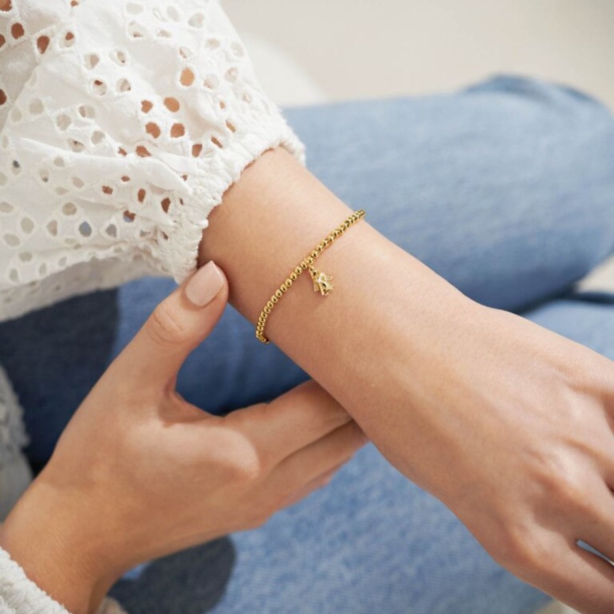 Women A Littles & Co. Bracelets | A Little 'Guardian Angel' Bracelet In Gold-Tone Plating