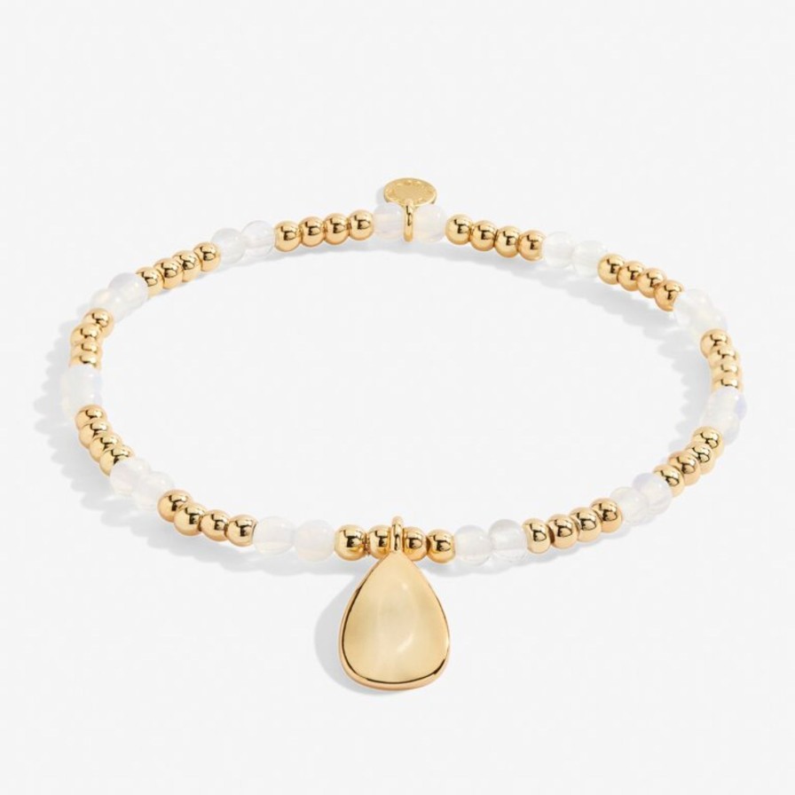 Women A Littles & Co. Bracelets | Birthstone A Little June Bracelet In Gold-Tone Plating-Moonstone