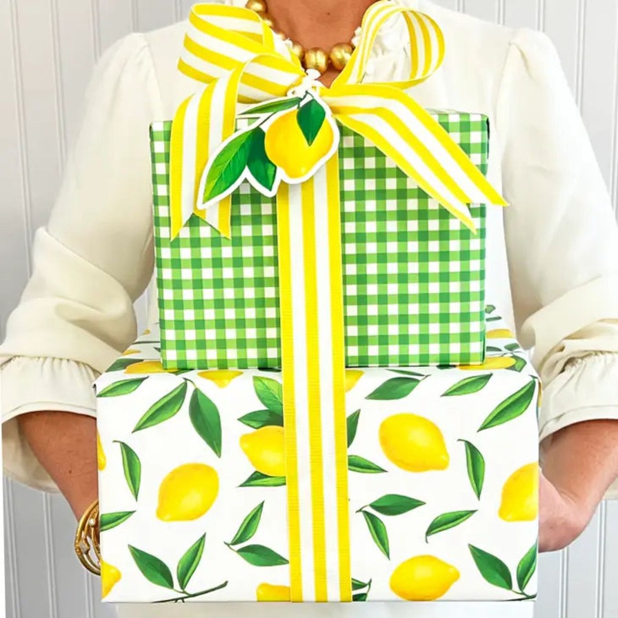 Art & Paper WH Hostess Social Stationary | Lemons Gift Wrap Sheet