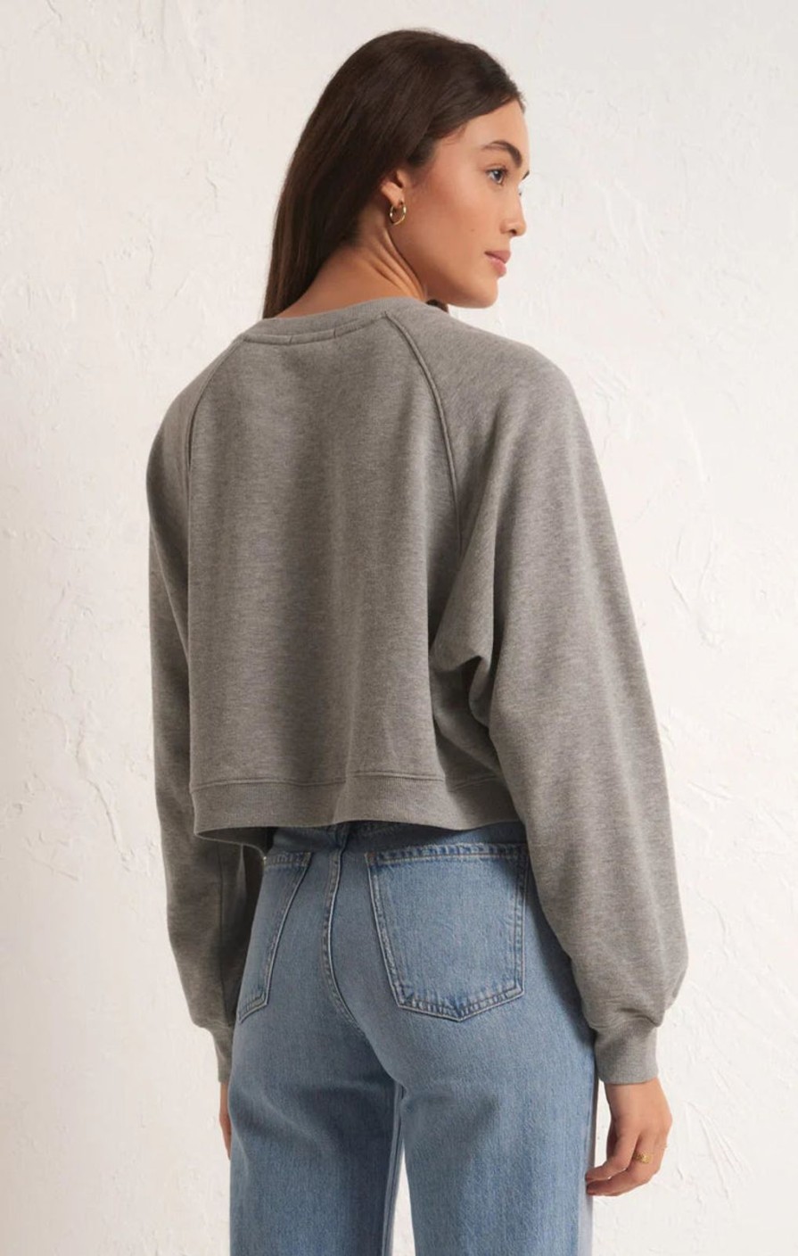 Women Zsupply Tops | Crop Out Sweatshirt