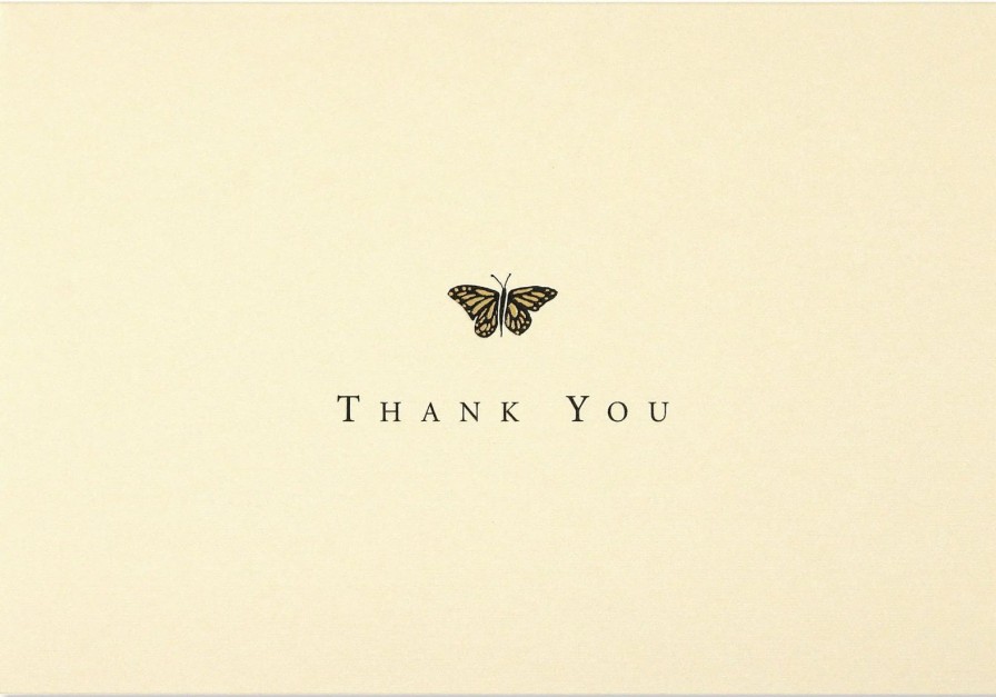 Art & Paper Peter Pauper Press | Gold Butterfly Thank You Notes